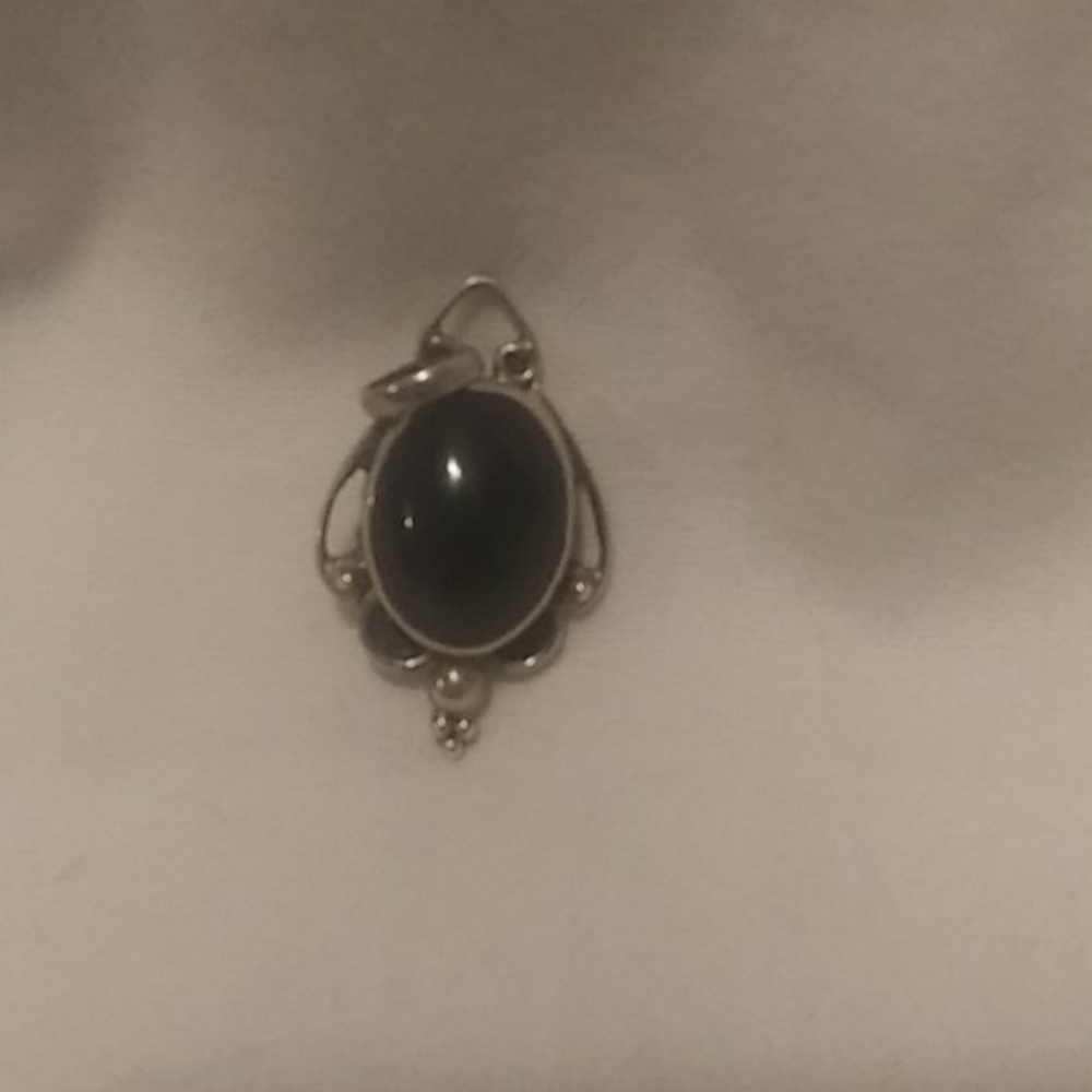 Silver and Amethyst Pendent